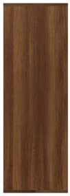 vidaXL Παπουτσοθήκη Καφέ Δρυς 54x34x100,5 εκ. από Επεξεργασμένο Ξύλο