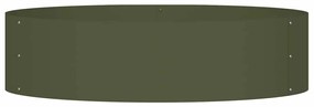 vidaXL Ζαρντινιέρες κήπου 5 pcs Λαδί 80 x 80 x 20 cm Ατσάλι