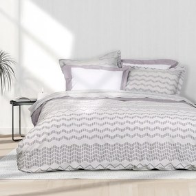Παπλωματοθήκη Jeymour (Σετ 3τμχ) Greige Nima Υπέρδιπλo 220x240cm 100% Βαμβακοσατέν
