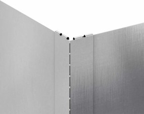 vidaXL Περίγραμμα γκαζόν 4 τμχ. 60 x 60 x 20 εκ Ατσάλι Ασημί