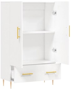 vidaXL Ντουλάπα Λευκή 69,5 x 31 x 115 εκ. από Επεξεργασμένο Ξύλο