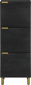vidaXL Ντουλάπι Μαύρο 40 x 33 x 110 εκ. από Επεξεργασμένο Ξύλο