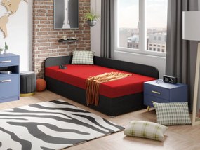 Καναπές - Κρεβάτι Uno-Kokkino-Αριστερή