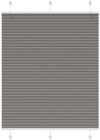 vidaXL Πλισέ περσίδα Ανθρακί 110x150 cm Πλάτος υφάσματος 109,4 cm