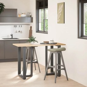 vidaXL Πόδια Τραπεζιού Μπαρ σε Σχήμα Τ, 2 τεμ. Ανθρακί 60x35x(90-91) εκ. Ατσάλι