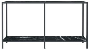 vidaXL Τραπέζι Κονσόλα Μαύρο 140 x 35 x 75,5 εκ. από Ψημένο Γυαλί