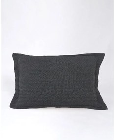 Διακοσμητική Oxford Μαξιλαροθήκη Nairi 50x70+3cm Μαύρο