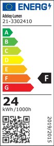 Led πλαφονιέρα στρογγυλή 24W 230V 4000k ενδιάμεσο λευκό φως 2400lm στεγανή IP54