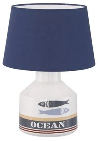 Επιτραπέζιο Φωτιστικό Norden Λευκό-Μπλε από Fischer Honsel-50088-Μπλε 50088