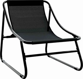 vidaXL Σέτ φαγητού για κήπο 5 pcs Μαύρο Ατσάλι