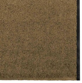 vidaXL Χαλάκι Εξώπορτας Καφέ και Μαύρο 120 x 400 cm Πολυαμίδιο και PVC