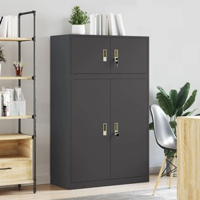 vidaXL Ντουλάπι αποθήκευσης 2 τμχ. Μαύρο 90 x 40 x 145 cm Ατσάλι