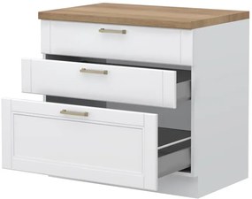 Επιδαπέδιο ντουλάπι Tahoma R-90-3MBOX-Λευκό ματ - 90.00Χ60.00Χ88.00cm