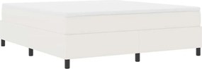 vidaXL Κρεβάτι με ελατήρια Κρέμα και Λευκό 180 x 200 cm
