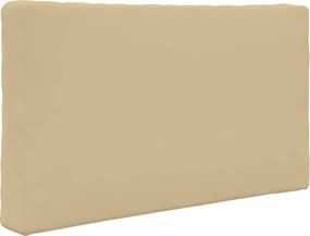 vidaXL Μαξιλάρι Καναπέ Εξωτερικού Χώρου 2 pcs Μπεζ Πολυεστέρας