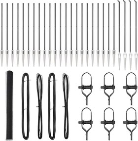 vidaXL Στύλος Περιφράξεων Γκρι 50 x 1,5 μ. (13 mm δίχτυ)