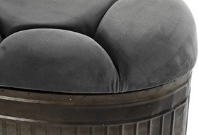 Σκαμπό DKD Home Decor Γκρι Μέταλλο 117 x 42 x 47 cm