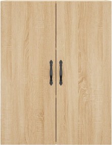 vidaXL Ντουλάπι Sonoma δρυς 69,5 x 34 x 180 εκ. από Επεξεργασμένο Ξύλο