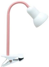 Φωτιστικό Γραφείου Με Κλιπ 780SGN4783 Φ9x35cm 1xE14 40W Pink-White Opviq