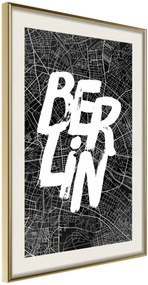 Αφίσα - Negative Berlin [Poster] - 30x45 - Χρυσό - Με πασπαρτού