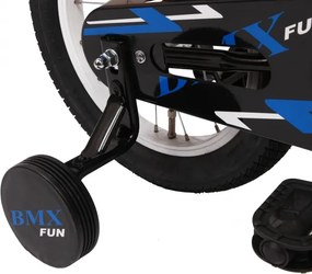 BMX Fun 14 Inch 21 cm Boys Coaster Brake Black/Blue