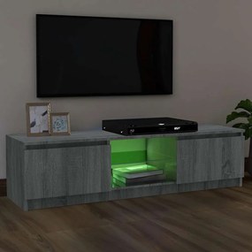 vidaXL Έπιπλο Τηλεόρασης με LED Γκρι Sonoma 120x30x36 εκ.