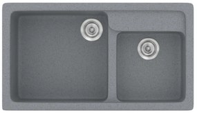 Sanitec Classic 317 Metallic Silver Νεροχύτης