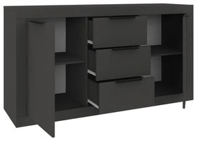 Μπουφές Doha σε ανθρακί απόχρωση 150x45x80.5εκ 150x45x80.5 εκ.