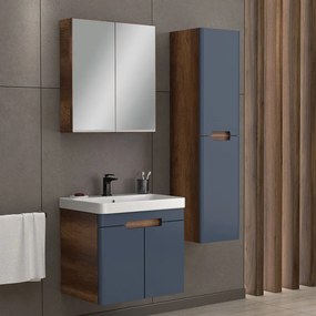 Martin Trend 60 Anthracite  MDF - Πάγκος με Νιπτήρα &amp; Καθρέπτη