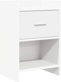 vidaXL Κομοδίνα Λευκό 40 x 30 x 60 cm Επεξεργασμένο Ξύλο