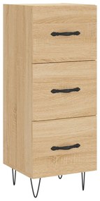 vidaXL Μπουφές Sonoma δρυς 34,5 x 34 x 180 εκ. από Επεξεργασμένο Ξύλο