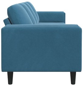 VidaXL Καναπές σαλονιού Μπλε 250 x 77 x 76 εκ.