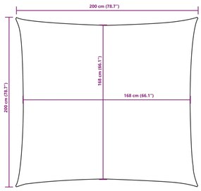 Πανί Σκίασης Τετράγωνο Taupe 2 x 2 μ. από Ύφασμα Oxford - Μπεζ-Γκρι