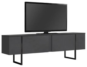 Megapap Έπιπλο Τηλεόρασης Luxe Ανθρακί 180x30x50εκ.