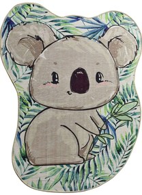Χαλί Koala Shape 882CHL1810 Green-Brown Conceptum Hypnose 80X100cm