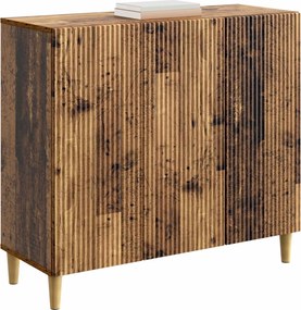 vidaXL Πλαϊνό γραφείο Παλαιωμένο ξύλο 89 x 34,5 x 80 εκ
