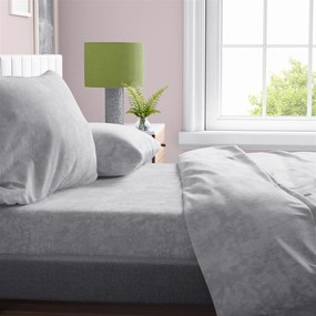 Σεντόνια Σετ 4 τμχ Polycotton Υπέρδιπλα 220x240εκ. Shadow 21 Light Grey DimCol