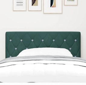 vidaXL Βελούδινο Κεφαλάρι Argyle Σκούρο πράσινο 90 cm Βελούδο