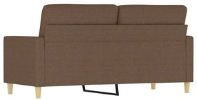 vidaXL Καναπές Διθέσιος Καφέ 140 εκ. Υφασμάτινος