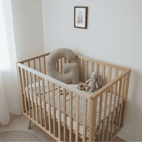 Stewehome Μαξιλάρι γράμμα G με γέμιση από ελαφρύ πολυεστερικό υλικό και ύφασμα Κρεμ