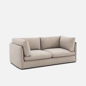 Καναπές τριθέσιος, με υφασμάτινη υφή, MALO