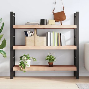vidaXL Ράφι Τοίχου 120x30x(2-6) εκ. από Ακατέργαστο Μασίφ Ξύλο Δρυός