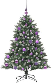 vidaXL Τεχνητό Χριστουγεννιάτικο Δέντρο με 150 LED Πράσινο 120 cm