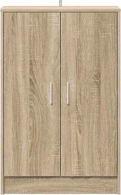 vidaXL Παπουτσοθήκη Sonoma Δρυς 60 x 35 x 92 εκ. από Επεξ. Ξύλο