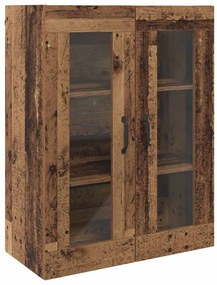 vidaXL Ντουλάπια Τοίχου 2 pcs Παλαιό ξύλο 69.5 x 34 x 90 εκ.