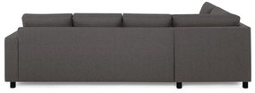Γωνιακός Καναπές Scandinavian Choice C165, Γκρι, Μαύρο, 287x199x79cm, Πόδια: Πλαστική ύλη | Epipla1.gr