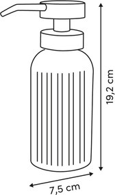 Δοχείο Υγρού Πιάτων 500ml (Φ7.5x19) F-V Stripes 190193