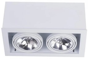 Downlight Σποτ δίφωτο Box ES111 γκρι μαύρο λευκό Nowodvorski 9472 Λευκό