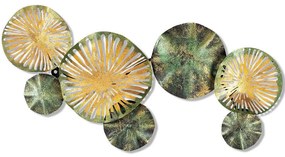 Διακοσμητικό Τοίχου 891TNL1572 74x5x38cm Multi-Green Wallity Metal