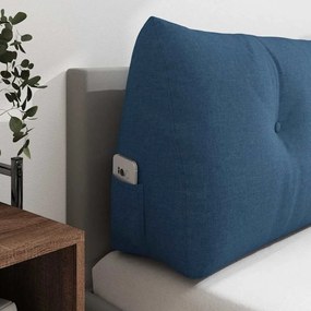 vidaXL Μαξιλάρι Πλάτης Μπλε 120 x 24 x 50 εκ ύφασμα